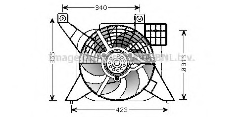 Ventilator, radiator PE7545 PRASCO - Ventilator radiator Ventilator, radiator PE7545 PRASCO - Ventilator radiator
