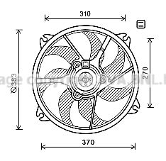 Ventilator, radiator PE7554 PRASCO - Ventilator radiator Ventilator, radiator PE7554 PRASCO - Ventilator radiator