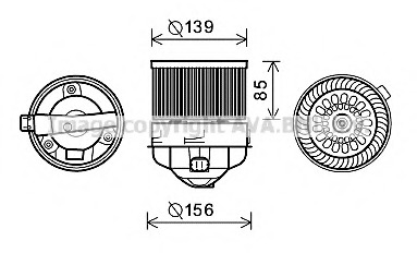 Electromotor, ventilatie interioara PE8370 PRASCO - Motor ventilator/piese