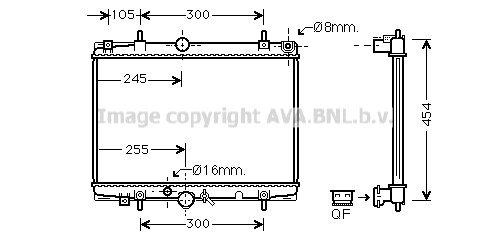 Radiator, racire motor PEA2213 PRASCO - Radiator apa/piese Radiator, racire motor PEA2213 PRASCO - Radiator apa/piese