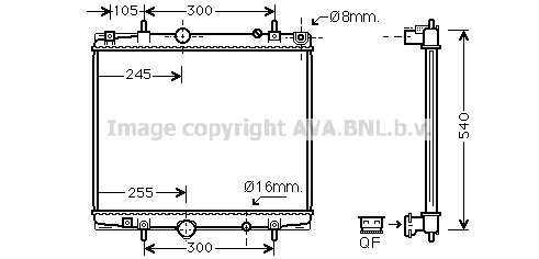 Radiator, racire motor PEA2274 PRASCO - Radiator apa/piese Radiator, racire motor PEA2274 PRASCO - Radiator apa/piese