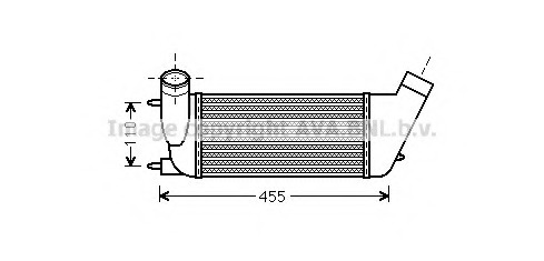 Intercooler, compresor PEA4347 PRASCO - Turbocompressor Intercooler, compresor PEA4347 PRASCO - Turbocompressor