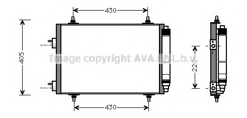 Condensator, climatizare PEA5209 PRASCO - Radiator clima Condensator, climatizare PEA5209 PRASCO - Radiator clima