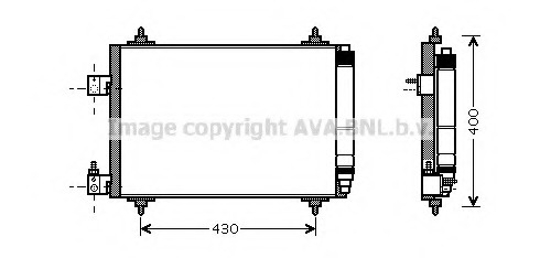 Condensator, climatizare PEA5286 PRASCO - Radiator clima Condensator, climatizare PEA5286 PRASCO - Radiator clima