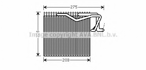 evaporator,aer conditionat PEV287 PRASCO - Vaporizator evaporator,aer conditionat PEV287 PRASCO - Vaporizator