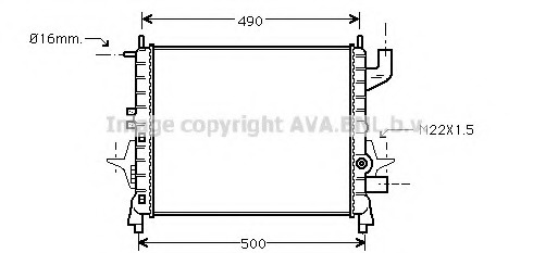 Radiator, racire motor RT2262 PRASCO - Radiator apa/piese Radiator, racire motor RT2262 PRASCO - Radiator apa/piese