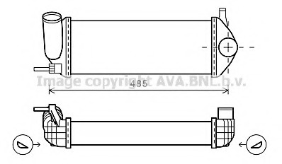 Intercooler, compresor RT4484 PRASCO - Turbocompressor Intercooler, compresor RT4484 PRASCO - Turbocompressor