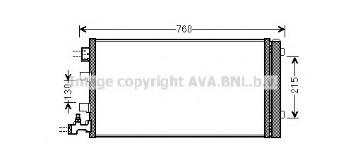 Condensator, climatizare RT5449 PRASCO - Radiator clima Condensator, climatizare RT5449 PRASCO - Radiator clima
