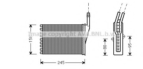 Schimbator caldura, incalzire habitaclu RT6249 PRASCO - Schimbator caldura Schimbator caldura, incalzire habitaclu RT6249 PRASCO - Schimbator caldura