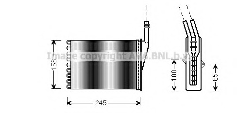 Schimbator caldura, incalzire habitaclu RT6250 PRASCO - Schimbator caldura Schimbator caldura, incalzire habitaclu RT6250 PRASCO - Schimbator caldura