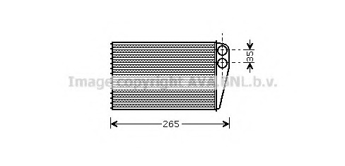 Schimbator caldura, incalzire habitaclu RT6354 PRASCO - Schimbator caldura Schimbator caldura, incalzire habitaclu RT6354 PRASCO - Schimbator caldura