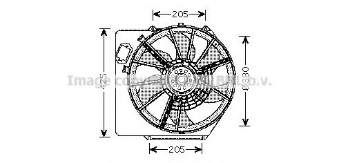 Ventilator, radiator RT7536 PRASCO - Gmv (electroventilator ) Ventilator, radiator RT7536 PRASCO - Gmv (electroventilator )