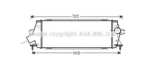 Intercooler, compresor RTA4456 PRASCO - Turbocompressor Intercooler, compresor RTA4456 PRASCO - Turbocompressor