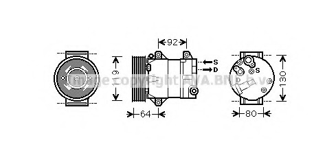 Compresor, climatizare RTAK429 PRASCO - Compresor/piese Compresor, climatizare RTAK429 PRASCO - Compresor/piese