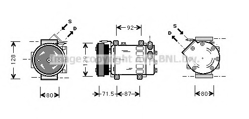 Compresor, climatizare RTK281 PRASCO - Compresor/piese Compresor, climatizare RTK281 PRASCO - Compresor/piese