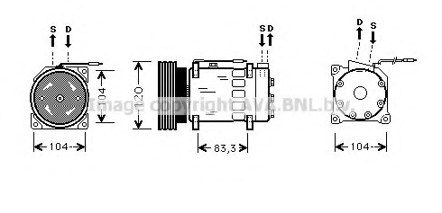 Compresor, climatizare RTK282 PRASCO - Compresor/piese Compresor, climatizare RTK282 PRASCO - Compresor/piese