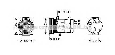 Compresor, climatizare RTK367 PRASCO - Compresor/piese Compresor, climatizare RTK367 PRASCO - Compresor/piese