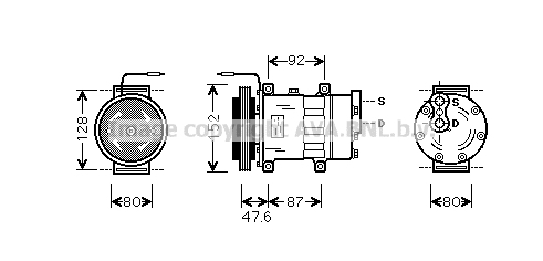 Compresor, climatizare RTK434 PRASCO - Compresor/piese