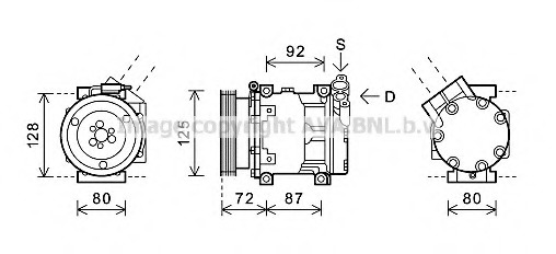 Compresor, climatizare RTK479 PRASCO - Compresor/piese Compresor, climatizare RTK479 PRASCO - Compresor/piese