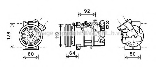 Compresor, climatizare RTK492 PRASCO - Compresor/piese Compresor, climatizare RTK492 PRASCO - Compresor/piese