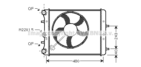 Radiator, racire motor SAA2013 PRASCO - Radiator apa/piese Radiator, racire motor SAA2013 PRASCO - Radiator apa/piese
