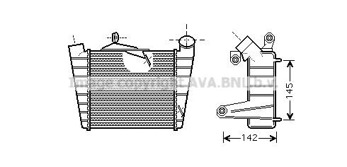 Intercooler, compresor SAA4020 PRASCO - Turbocompressor Intercooler, compresor SAA4020 PRASCO - Turbocompressor