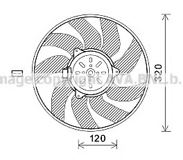 Ventilator, radiator SB7504 PRASCO - Gmv (electroventilator ) Ventilator, radiator SB7504 PRASCO - Gmv (electroventilator )