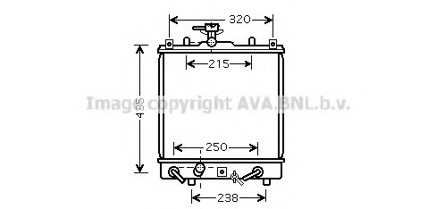 Radiator, racire motor SZ2095 PRASCO - Radiator apa/piese Radiator, racire motor SZ2095 PRASCO - Radiator apa/piese