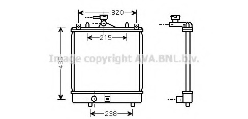 Radiator, racire motor SZA2061 PRASCO - Radiator apa/piese Radiator, racire motor SZA2061 PRASCO - Radiator apa/piese