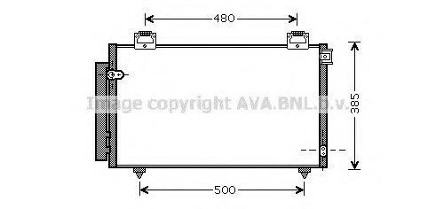 Condensator, climatizare TO5408 PRASCO - Radiator clima