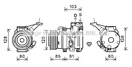 Compresor, climatizare TOK606 PRASCO - Compresor/piese Compresor, climatizare TOK606 PRASCO - Compresor/piese