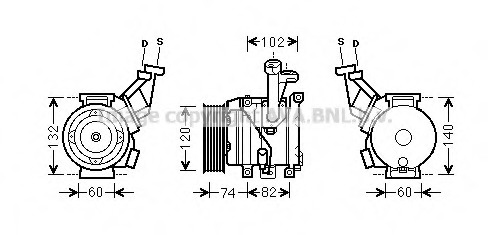 Compresor, climatizare TOK635 PRASCO - Compresor/piese Compresor, climatizare TOK635 PRASCO - Compresor/piese