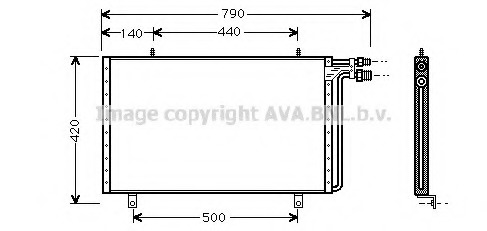 Condensator, climatizare UV5018 PRASCO - Radiator clima Condensator, climatizare UV5018 PRASCO - Radiator clima