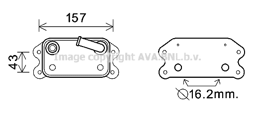 Radiator ulei, ulei motor VO3169 PRASCO - Ungere