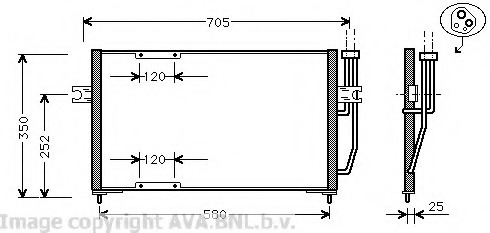 Condensator, climatizare VO5094 PRASCO - Radiator clima