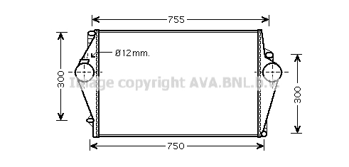 Intercooler, compresor VOA4137 PRASCO - Turbocompressor Intercooler, compresor VOA4137 PRASCO - Turbocompressor