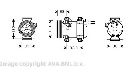 Compresor, climatizare VOK121 PRASCO - Compresor/piese Compresor, climatizare VOK121 PRASCO - Compresor/piese