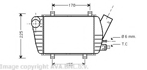 Intercooler, compresor VW4154 PRASCO - Turbocompressor Intercooler, compresor VW4154 PRASCO - Turbocompressor