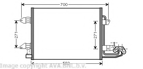 Condensator, climatizare VW5211 PRASCO - Radiator clima Condensator, climatizare VW5211 PRASCO - Radiator clima