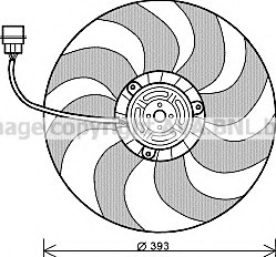 Ventilator, radiator VW7526 PRASCO - Gmv (electroventilator ) Ventilator, radiator VW7526 PRASCO - Gmv (electroventilator )