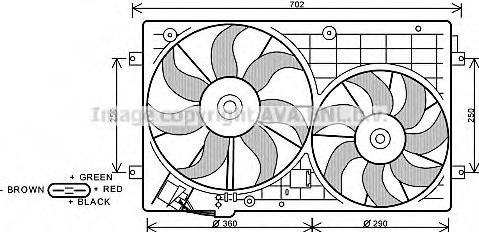 Ventilator, radiator VW7528 PRASCO - Ventilator radiator Ventilator, radiator VW7528 PRASCO - Ventilator radiator