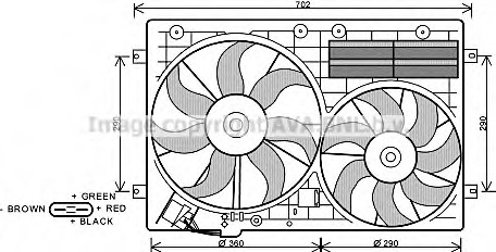 Ventilator, radiator VW7529 PRASCO - Ventilator radiator Ventilator, radiator VW7529 PRASCO - Ventilator radiator