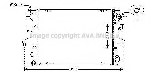 Radiator, racire motor VWA2232 PRASCO - Radiator apa/piese Radiator, racire motor VWA2232 PRASCO - Radiator apa/piese