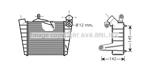 Intercooler, compresor VWA4213 PRASCO - Turbocompressor Intercooler, compresor VWA4213 PRASCO - Turbocompressor