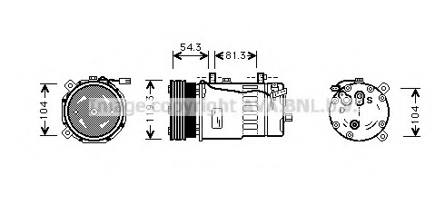 Compresor, climatizare VWAK280 PRASCO - Compresor/piese Compresor, climatizare VWAK280 PRASCO - Compresor/piese