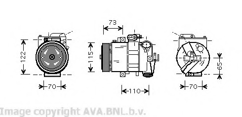 Compresor, climatizare VWK240 PRASCO - Compresor/piese Compresor, climatizare VWK240 PRASCO - Compresor/piese