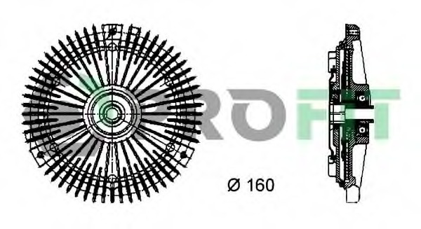 Cupla, ventilator radiator 1720-3014 PROFIT - Ventilator radiator