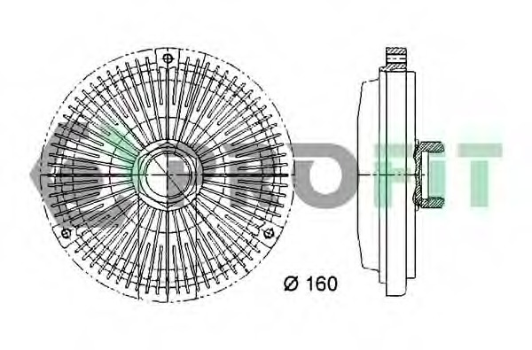 Cupla, ventilator radiator 1720-3017 PROFIT - Ventilator radiator