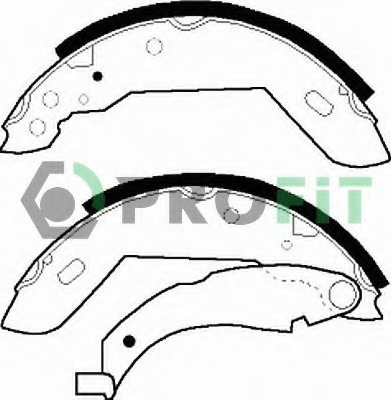 Set saboti frana 5001-0183 PROFIT - Material frictiune sabot frana/ sabot frana Set saboti frana 5001-0183 PROFIT - Material frictiune sabot frana/ sabot frana