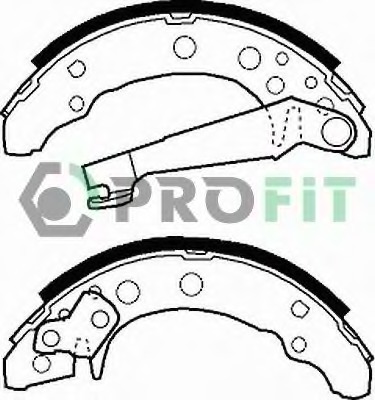 Set saboti frana 5001-0191 PROFIT - Material frictiune sabot frana/ sabot frana